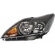 Ford Focus 2008-2011 Black Inner Black Insert Head Lamp Unit Passenger Side
